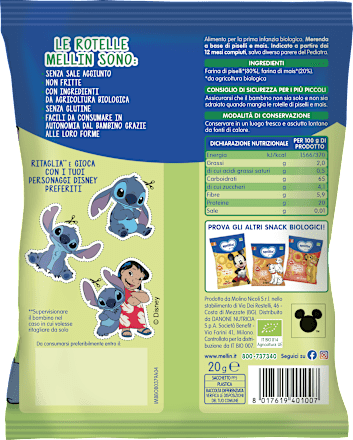 Rotelle di piselli Mellin