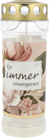 Grablicht Premium 7 Tage "Trost für immer unversehrt" hofer