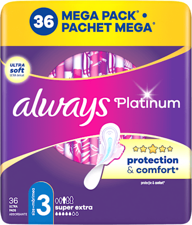 vložky s křidélky Platinum Super Extra, velikost 3 always