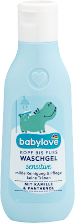 Baby Waschgel Kopf bis Fuß sensitive babylove