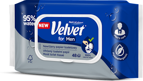Papier toaletowy nawilżany for Men Velvet
