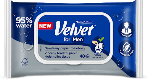 Papier toaletowy nawilżany for Men Velvet