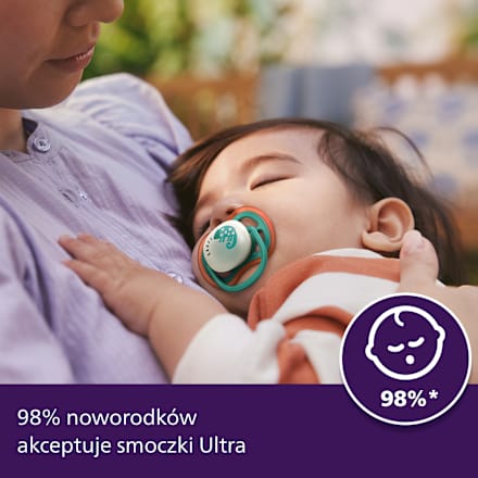 Smoczek uspokajający Ultra Air Nighttime 6-18m, chłopiec, świecący w ciemności PHILIPS AVENT