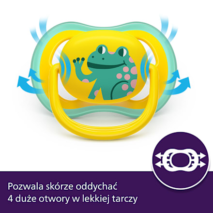Smoczek uspokajający Ultra Air 18m+, chłopiec PHILIPS AVENT