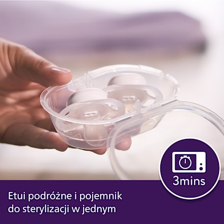 Smoczek uspokajający Ultra Start Nighttime 0-2m, świecący w ciemności, ortodontyczny, dziewczynka PHILIPS AVENT