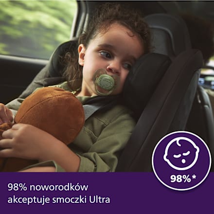 Smoczek uspokajający Ultra Soft 18m+, neutral PHILIPS AVENT