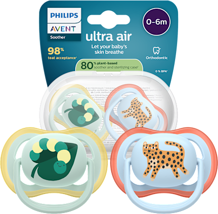 Smoczek uspokajający Ultra Air 0-6m, chłopiec PHILIPS AVENT
