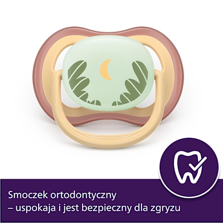 Smoczek uspokajający Ultra Air Nighttime 0-6m, neutral, świecący w ciemności PHILIPS AVENT