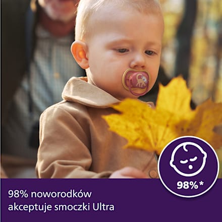 Smoczek uspokajający Ultra Air 18m+, dziewczynka PHILIPS AVENT