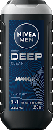 Душ гел Deep сlean 3in1 NIVEA MEN