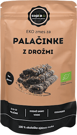 Eko zmes za ajdove palačinke z drožmi, brez glutena cojzla