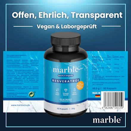 Resveratrol Kapseln 60 St marble