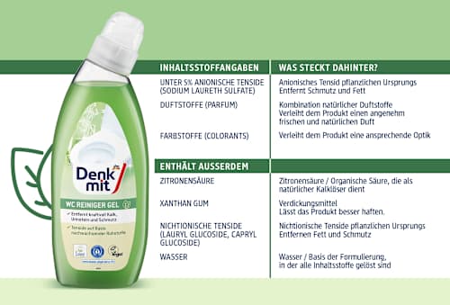 Gel detergente per WC Denkmit