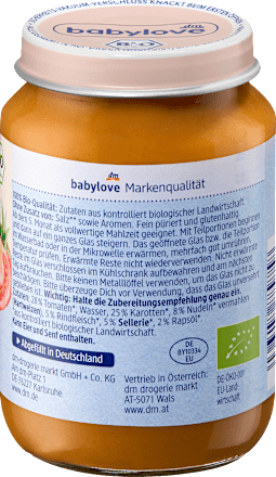 Menü Spaghetti Bolognese ab dem 5. Monat babylove