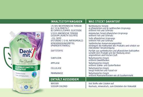 Pro Climate tekući deterdžent za pranje šarenog rublja, koncentrat, 33 pranja Denkmit