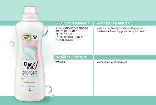 Weichspüler Ultra Sensitive 40 WL  Denkmit