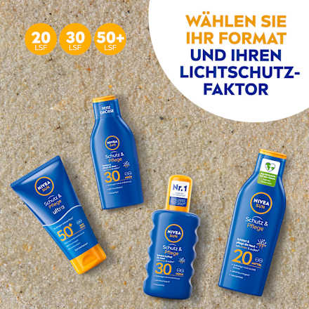 Sonnenmilch Schutz & Pflege, LSF 30, Reisegröße  NIVEA SUN