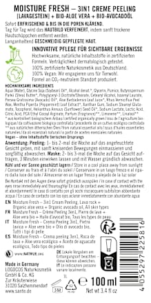 Peeling Moisture Fresh Santé naturally.