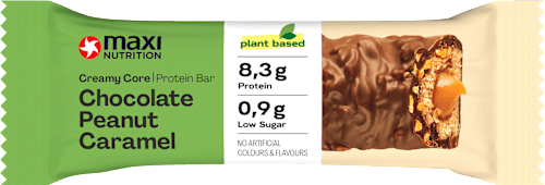 Proteinriegel Creamy Core Chocolate Peanut Caramel plant based MaxiNutrition