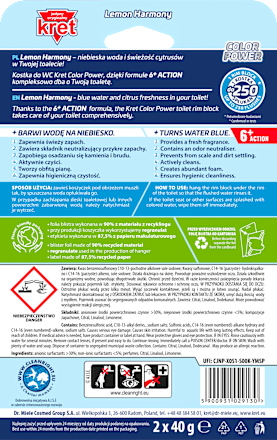 Kostka w koszyczku barwiąca wodę Lemon Harmony kret