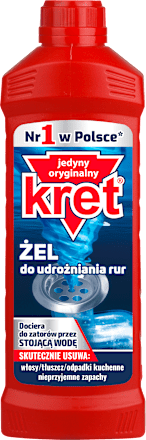 Żel do udrożniania rur  kret