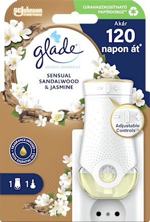 Elektromos légfrissítő készülék, Bali szantálfa és jázmin glade