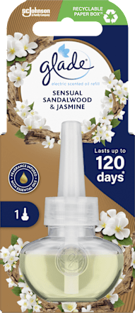 Elektromos légfrissítő készülék utántöltő Bali szantálfa és jázmin glade