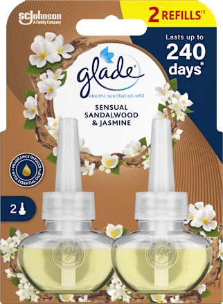 Elektromos légfrissítő utántöltő duo, Bali szantálfa és jázmin glade