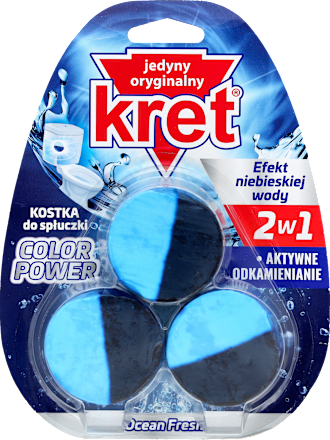 Kostka do spłuczki  dwubarwna - Ocean Fresh  kret