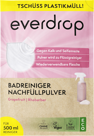 Badreiniger Nachfüllpack Grapefruit & Rhabarber everdrop