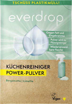 Küchenreiniger Nachfüllpulver Bergamotte-Limette everdrop