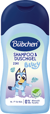 Kinder Shampoo & Duschgel Bluey, Reisegröße Bübchen
