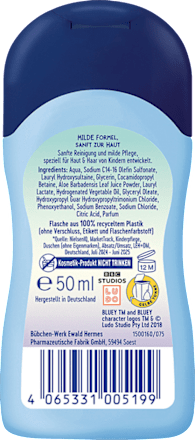 Kinder Shampoo & Duschgel Bluey, Reisegröße Bübchen