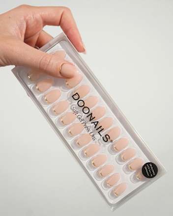 Künstliche Nägel, Soft Gel Press Ons Popcorn Short Round Doonails