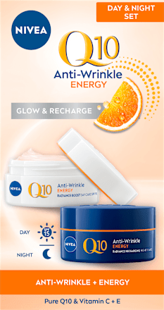 Q10 Anti Wrinkle Energy dnevna i noćna krema, double pack NIVEA