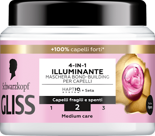 Maschera 4in1 Illuminante Seta Luminosa Schwarzkopf GLISS