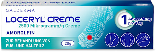 Loceryl 2500 Mikrogramm/g Armorolfin Creme Zur Behandlung von Fuß- und Hautpilz Loceryl