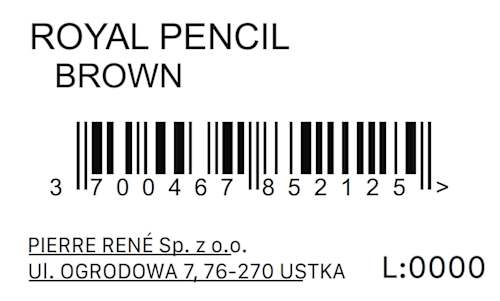 Intensywnie brązowa kredka do oczu Royal Pencil Pierre Rene
