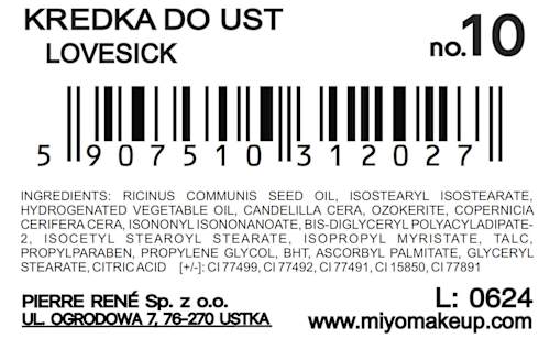 Kredka do ust Lip Contour Scriber 10 Lovesick Miyo