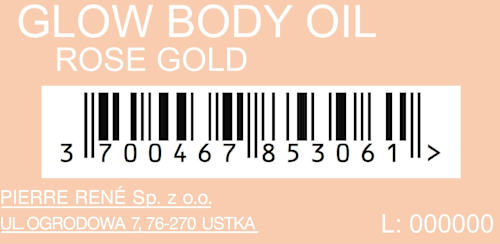 Rozświetlający olejek do ciała Glow Body Oil nr 02 Rose Gold Pierre Rene