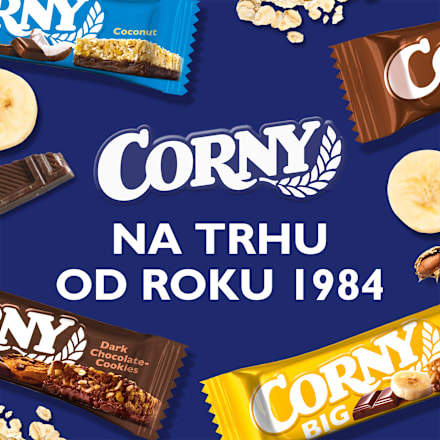 Big tyčinka s příchutí jahoda a bílá čokoláda Corny