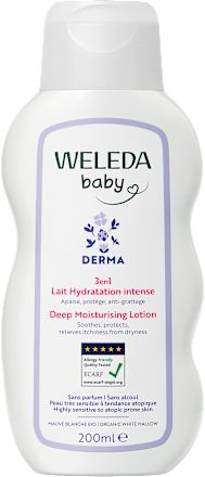 Hydratačné mlieko DERMA 3v1 WELEDA baby