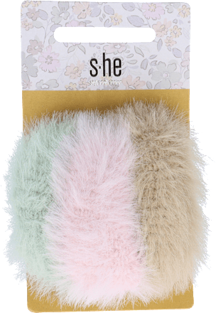 Haargummi-Set in Felloptik s-he stylecollection