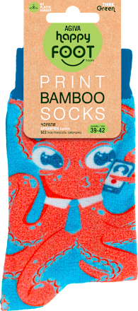 Бамбукови чорапи Октопод, размер 39-42 happy FOOTtopia