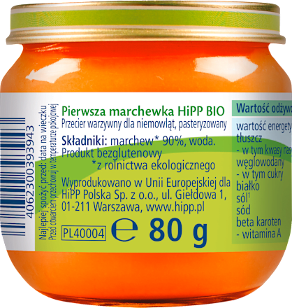 Pierwsza marchewka BIO HiPP