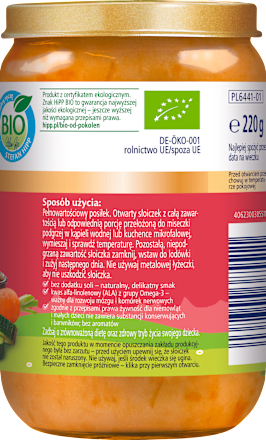 Kasza bulgur z warzywami, mango i kurczakiem BIO. po 9. miesiącu HiPP