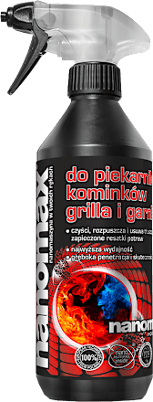 Preparat do piekarników, kominków, grilla i garnków, spray nanomax
