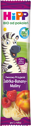 Batonik Owocowy Przyjaciel Jabłka-Banany-Maliny BIO HiPP