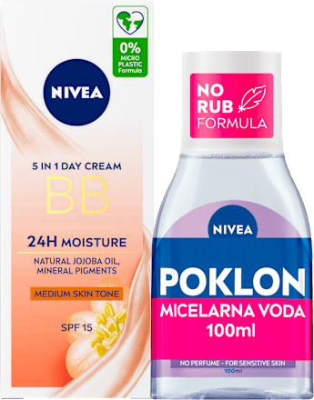 BB kema + micelarna voda GRATIS NIVEA