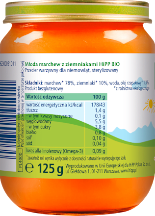 Młoda marchew z ziemniakami BIO HiPP